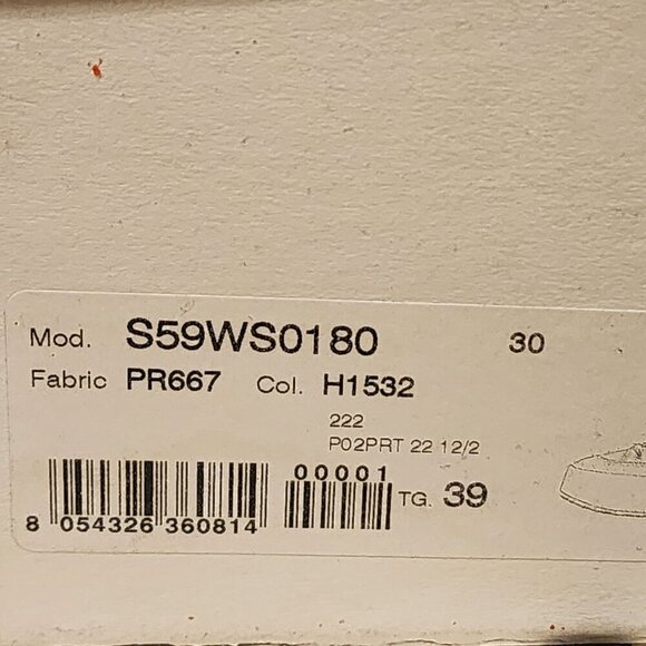 Maison Margiela MM6 Platform High-Top Sneakers Black Size 39 - Suede Logo Print - Picture 6 of 7